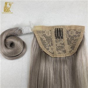 Grijze Paardenstaart Hair Extensions
